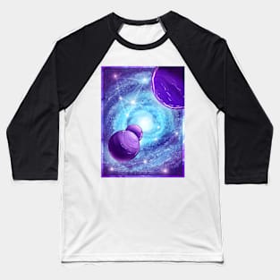 Aesthetic Blue Galaxy Baseball T-Shirt